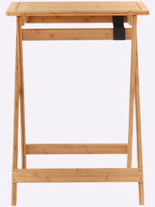 Wenko, Wenko - Bambus-Klapptisch mit Schneideplatte Lugo, Beistelltisch mit abnehmbarem Tablett, aus Bambus, WENKO Klapptisch »Modell Lugo«, Beistelltisch mit Schneideplatte und abnehmbarem Tablett, Bambus