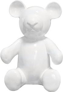 Kayoom, Kayoom Tierfigur »Skulptur Ted 100-IN Weiss«, (1 St.), Kayoom Tierfigur »Skulptur Ted 100 Weiss«