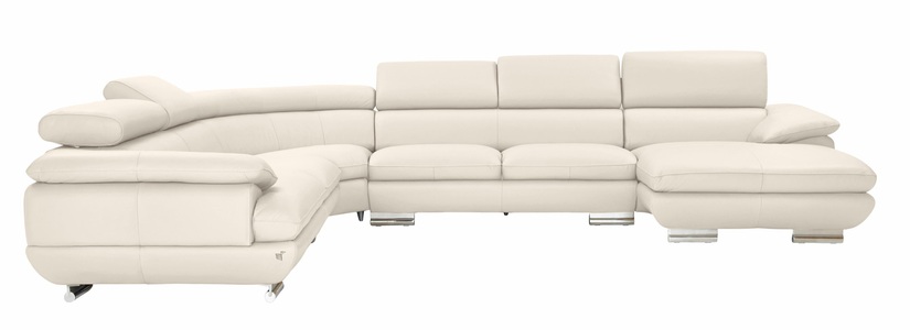 CALIA ITALIA, CALIA ITALIA Wohnlandschaft »Magic«, in 2 Lederqualitäten, CALIA ITALIA Wohnlandschaft »Magic, italienisches Sofa zum Träumen, erstklassiger Sitzkomfort«, verstellbaren Kopfstützen zum Relaxen, in 2 Lederqualitäten, U-Form