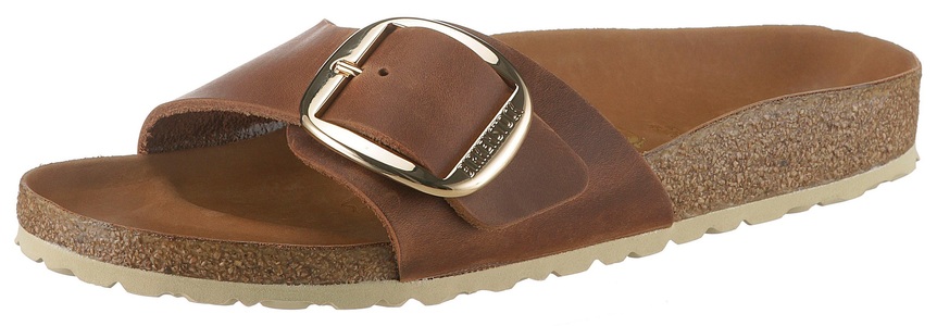 Birkenstock, Pantolette Madrid Big Buckle Birkenstock braun Größe: 43, Pantolette Madrid Big Buckle Birkenstock braun Größe: 43