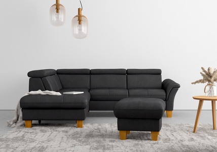 HOME AFFAIRE, Home affaire Ecksofa »Lindgren«, wahlweise mit TV-Funktion, Stauraum und Kopfteilverstellung, Home affaire Ecksofa »Lindgren L-Form«, wahlweise mit TV-Funktion, Stauraum und Kopfteilverstellung