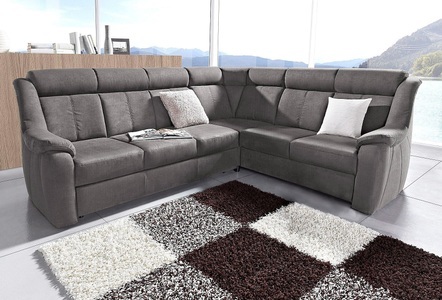 SIT&MORE, sit&more Ecksofa, sit&more Ecksofa »Basel L-Form«, wahlweise mit Relaxfunktion