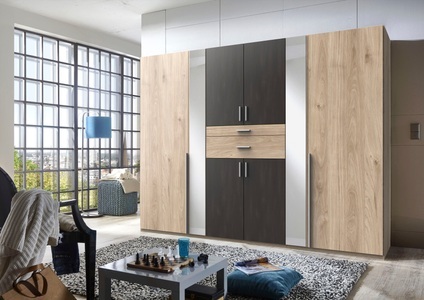 Modern Living, Drehtürenschrank in Eichefarben, Wimex Drehtürenschrank »Odessa«