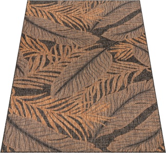 Paco Home Teppich »Illusion 326«, rechteckig, Flachgewebe, Blätter Motiv, In- und Outdoor geeignet