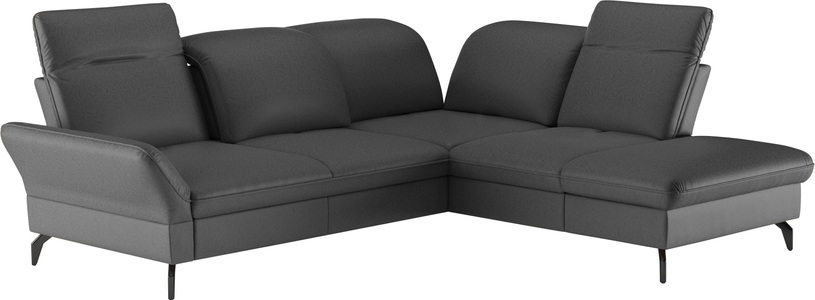 SIT&MORE, sit&more Ecksofa »Leandro L-Form«, Wahlweise mit Bett-, Kopfteil - und Armlehnfunktion, sowie Stauraum