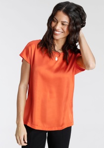 LAURA SCOTT, Laura Scott Shirtbluse, aus Satin und Jersey - NEUE FARBEN, Laura Scott Shirtbluse, aus Satin und Jersey