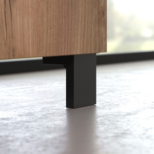 INOSIGN, INOSIGN Sideboard »Kriens«, Anrichte Eiche, hellbraun / schwarz matt, Breite 185 cm, Höhe 78 cm, INOSIGN Sideboard »Kriens«, Anrichte Eiche, Breite 185 cm, Höhe 78 cm
