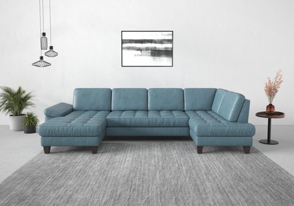 SIT&MORE, sit&more Wohnlandschaft, wahlweise mit Bettfunktion, Bettkasten, Sitztiefenverstellung, sit&more Wohnlandschaft »Westham U-Form«, wahlweise mit Bettfunktion, Bettkasten, Sitztiefenverstellung