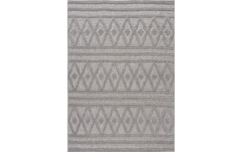 undefined, Teppich »Santorini«, quadratisch, - mm Höhe, Carpet City Teppich »In-& Outdoorteppich Santorini 58538, 3D-Effekt, Raute-Optik«, rechteckig, 5 mm Höhe, Wetterfest & UV-beständig für Terrasse, Balkon, Küche, Flur
