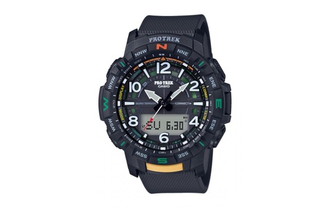 undefined, CASIO PRO TREK PRT-B50-1ER Watch Men anthracite/silver 2019 Triathlon Uhren, CASIO - Pro Trek PRT-B50-1ER, One Size, Schwarz
