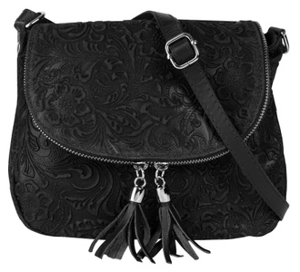 SAMANTHA LOOK, Samantha Look Umhängetasche, (1 tlg.), echt Leder, Made in Italy, Samantha Look Umhängetasche, echt Leder, Made in Italy
