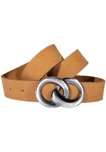Silbergift, Silberfarbengift Koppelgürtel, Geschlungene Designschliesse, 
