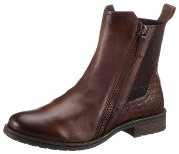 BAGATT, BAGATT Chelseaboots, mit Flechtmuster an der Ferse, 