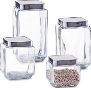 Zeller Present, Zeller Present Vorratsglas, (4 tlg.), 