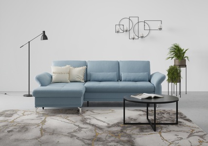 INOSIGN, INOSIGN Ecksofa »Palm Beach«, Federkern, mit Sitztiefenverstellung, wahlweise mit Bettfunktion, Bettkasten und Armteilverstellung, INOSIGN Ecksofa »Palm Beach L-Form«, Federkern, mit Sitztiefenverstellung, wahlweise mit Bettfunktion