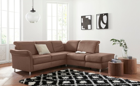 sit&more Ecksofa, inklusive Federkern, wahlweise mit Kopfteilverstellung, Bettfunktion und Stauraum