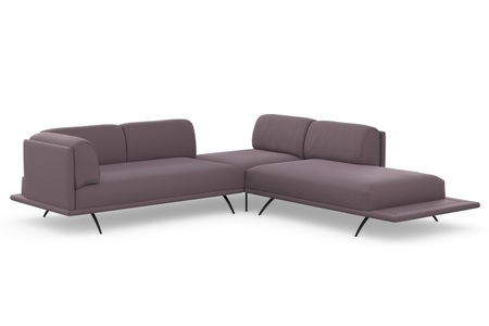 machalke®, machalke® Ecksofa »benito«, mit bezogenem Sockel, machalke® Ecksofa »benito, L-Form«, mit bezogenem Sockel