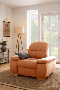 HOME AFFAIRE, Home affaire Sessel »Lotus Home«, wahlweise mit Kopfteilverstellung und Aqua Clean-Bezug für leichte Reinigung mit Wasser, 