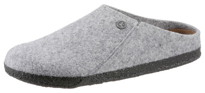 Birkenstock, Birkenstock Zermatt Hausschuhe Herren, Birkenstock Hausschuh Zermatt für Damen und Herren aus Wollfilz hellgrau