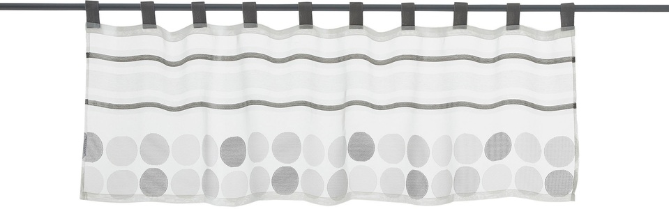 DECOLIFE, decolife Scheibengardine »Malie«, (1 St.), HxB: 45x140, Scheibengardine mit Webstruktur, decolife Scheibengardine »Malie«, (1 St.), HxB: 45x140, Scheibengardine mit Webstruktur