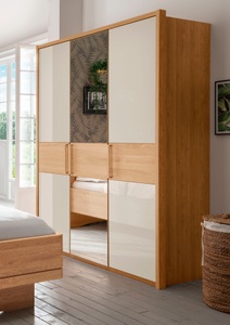 Wiemann, WIEMANN Drehtürenschrank »Kiruna«, WIEMANN Drehtürenschrank »Kiruna«, mit Champagnerglas und Spiegel