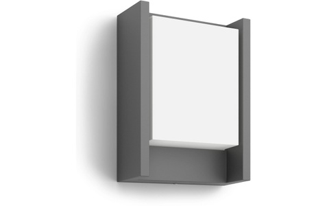 Philips, Philips Arbour LED-Außenwandlampe A-Label 1-flg., Philips Wandleuchte Ultra-Efficient Arbour HV 3000K Anthrazit