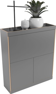 Müller SMALL LIVING, Müller SMALL LIVING Sekretär »FLAI Home-Office kompakt«, drei Rückwände: Melamin, magnetisch oder mit 6mm dickem Bulletin Board, Müller SMALL LIVING Sekretär »FLAI Home-Office kompakt«, drei Rückwände: Melamin, magnetisch oder mit 6mm dickem Bulletin Board