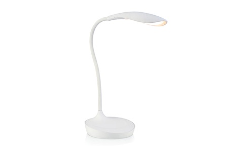 Markslöjd, LED-Tischleuchte Swan, weiß, Markslöjd Schreibtischleuchte SWAN USB Weiss