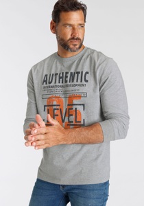 Man's World Langarmshirt, mit Brustprint