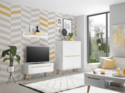 INOSIGN, INOSIGN Wohnwand »Torge, Anbauwand, Schrankwand, Mediawand, Wohnzimmer-Set«, (3 St.), enthält 1 Lowboard, 1 Highboard, 1 Wandboard, 234 cm breit, INOSIGN Wohnwand »Torge, Anbauwand, Schrankwand, Mediawand, Wohnzimmer-Set«, (3 St.), enthält 1 Lowboard, 1 Highboard, 1 Wandboard, 234 cm breit