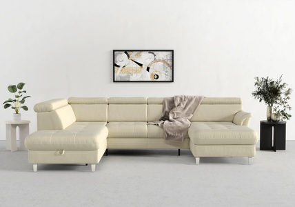 sit&more Wohnlandschaft, inklusive Kopfteilverstellung, wahlweise mit Bettfunktion und Bettkasten