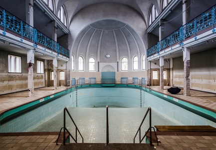 undefined, CONSALNET Papiertapete »SCHWIMMBECKEN«, 254 x 184 cm, 