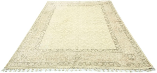 MorgenLand, morgenland Teppich »Designer Teppich handgeknüpft grün«, rechteckig, 7 mm Höhe, morgenland Teppich »Designer Teppich handgeknüpft grün«, rechteckig, 7 mm Höhe