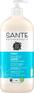SANTE, Sante Haarpflege Sante Haarpflege Extra Sensitiv Shampoo Bio-Aloe Vera & Bisabolol 950.0 ml, Family Extra Sensitiv Shampoo Bio-Aloe Vera & Bisabolol (950ml)