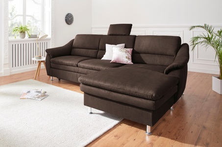 SIT&MORE, sit&more Ecksofa, sit&more Ecksofa »Cardoso L-Form« mit Federkern, wahlweise mit Bettfunktion