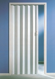 undefined, Kunststoff-Falttür, Höhe nach Mass, weiss (ohne Fenster), 