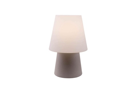 8 Seasons, No. 1 LED-Tischleuchte für außen, Fuß sandfarben, 