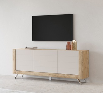 Leonique Sideboard »Kasai«, Breite 199 cm, mit 3 Türen
