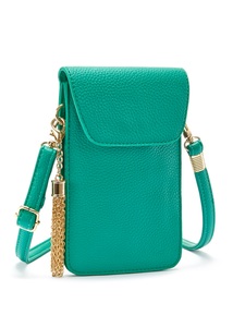 Lascana, LASCANA Umhängetasche, Minibag, Handytasche mit Sichtfenster und abnehmbarer Tassel VEGAN, LASCANA Umhängetasche »Handytasche«, mit Sichtfenster, Minibag, Crossbody Bag, VEGAN