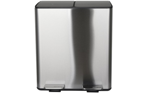 undefined, Spirella - Abfalleimer mit Trennsystem Aliya, 2 x 20L - Brushed, Spirella Aliya Abfallbehälter 2x20l Edelstahl