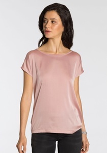 LAURA SCOTT, Laura Scott Shirtbluse, aus Satin und Jersey - NEUE FARBEN, Laura Scott Shirtbluse, aus Satin und Jersey