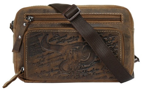 LANDLEDER, Landleder Gürteltasche »BULL & SNAKE«, (1 tlg.), echt Leder, Landleder Gürteltasche »BULL & SNAKE«, echt Leder