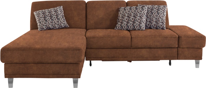 sit&more Ecksofa »Clio V«, wahlweise mit Bettfunktion oder Vorziehsitz und Bettkasten, Inklusive Federkern