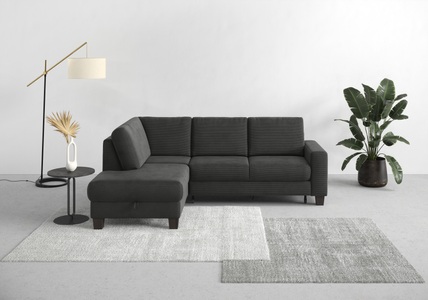 Home affaire Ecksofa »Summer«, mit Ottomane, mit oder ohne Bettfunktion und Bettkasten, Cord-Bezug