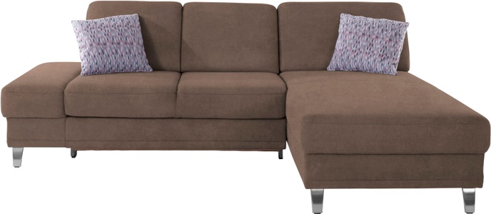 sit&more Ecksofa »Clio V«, wahlweise mit Bettfunktion oder Vorziehsitz und Bettkasten, Inklusive Federkern