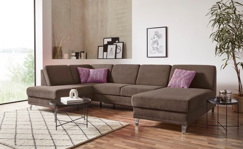 sit&more Wohnlandschaft »Clio V«, wahlweise mit Bettfunktion und Bettkasten, inklusive Federkern
