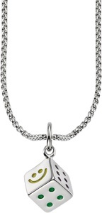 Bruno Banani Kette mit Anhänger »Schmuck Geschenk Venezia Lucky Cube Würfel, B0244N/20/00/55«