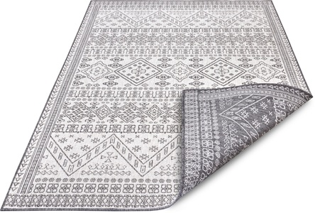 NORTHRUGS, NORTHRUGS Teppich »Doha«, rechteckig, 5 mm Höhe, In- und Outdoor Teppich, Wendbar, gekettelt, strapazierfähig, pflegeleicht, Wohnzimmer, Balkon, Garten, in der EU Hergestellt, NORTHRUGS Teppich »Doha«, rechteckig, 5 mm Höhe, Wendbar, gekettelt, strapazierfähig, pflegeleicht, in EU hergestellt
