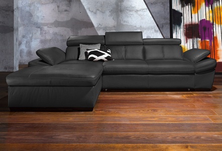 exxpo - sofa fashion Ecksofa, inklusive Kopfteil- und Armteilverstellung, wahlweise mit Bettfunktion