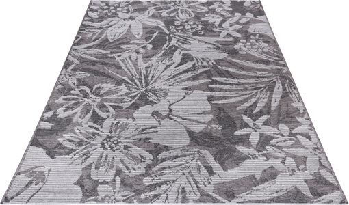 ELLE DECORATION, ELLE DECORATION Teppich »Lanao«, rechteckig, 4 mm Höhe, Flachgewebe In und Outdoor Teppich, Florales Design, Balkon, Terrasse, Garten, Wohnzimmer, Strapazierfähig, Pflegeleicht, ELLE DECORATION Teppich »Lanao«, rechteckig, 4 mm Höhe, Flachgewebe, Florales Design, Strapazierfähig, Pflegeleicht